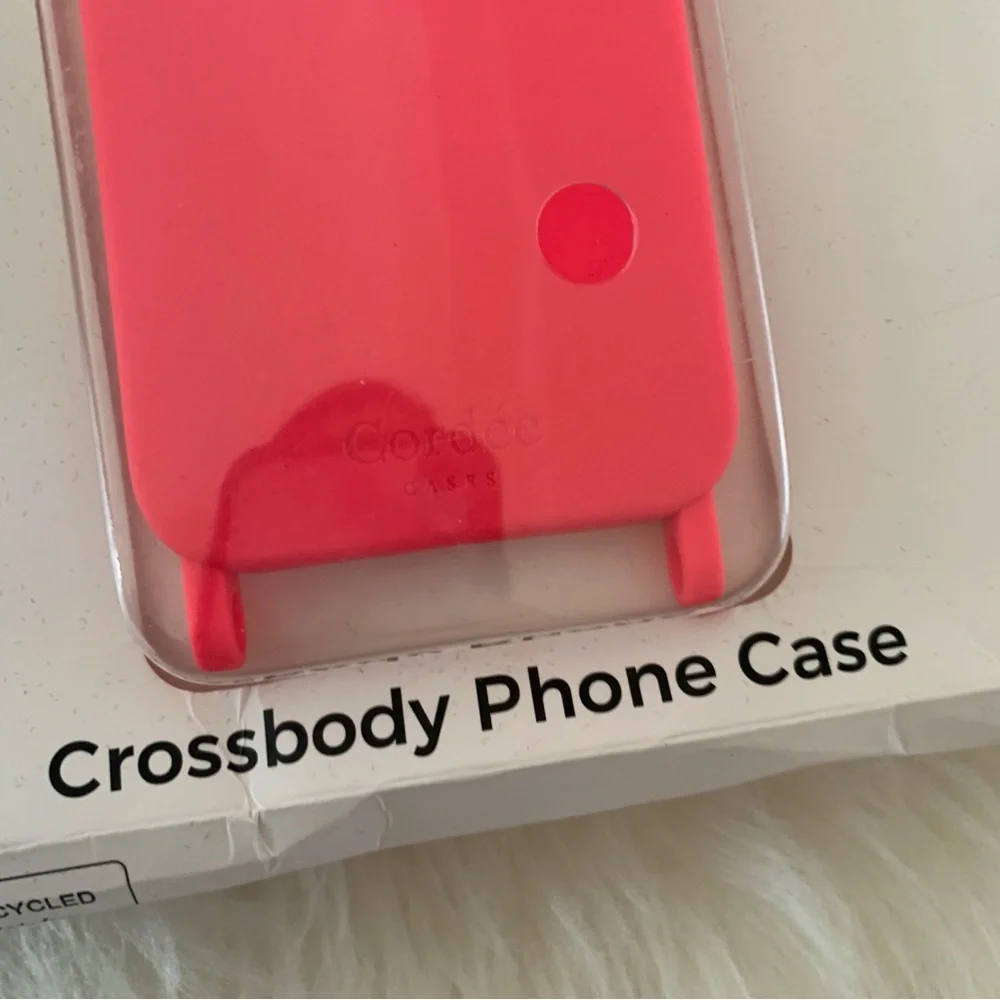 Pink Crossbody iPhone 14 Phone Case Chain link Strap